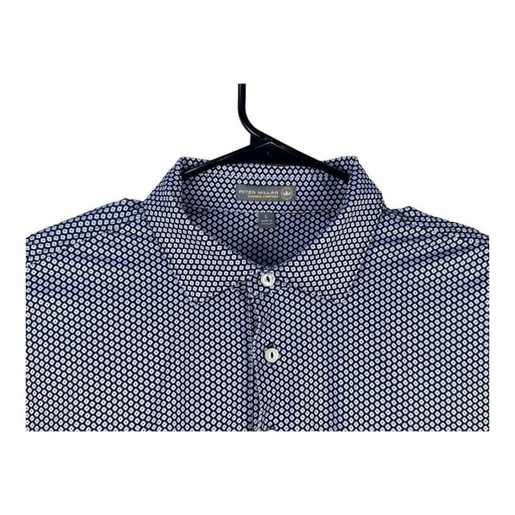 PETER MILLAR Summer Comfort Golf Polo Shirt DIABLO COUNTRY CLUB Men’s L - Picture 4 of 11